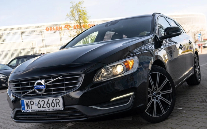 Volvo V60 cena 65900 przebieg: 183000, rok produkcji 2017 z Płock małe 497